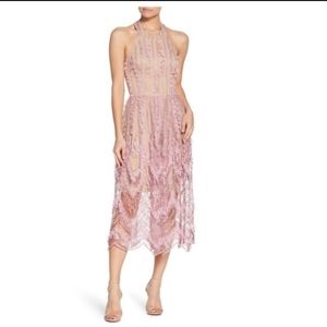 Dress the Population lace halter dress